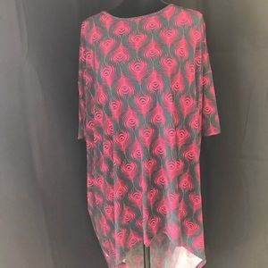 Lularoe Irma peacock feather top